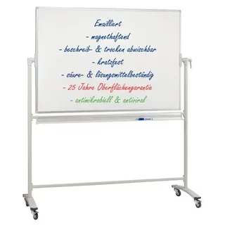 Franken Whiteboard 150 x 100 cm Weiß/Silber