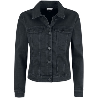 Noisy May Jeansjacke - NMDebra Black Wash Denim Jacket - XS bis XL - für Damen - Größe XS - schwarz - XS