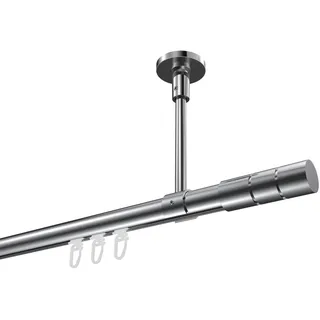 Interdeco Innenlaufgarnitur 1-läufig Ø 20 mm 280 cm Grau