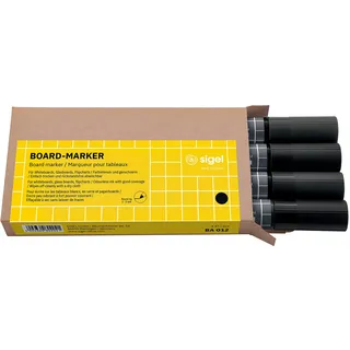 Sigel Permanent Marker 4 St. Schwarz