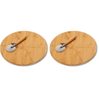 KESPER Pizza-Teller mit Pizza-Schneider, 32 cm