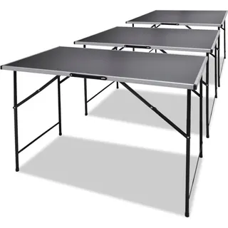 "im Angebot" Tapeziertische 3 Stk. Klappbar - Esstische CC463 - Schwarz