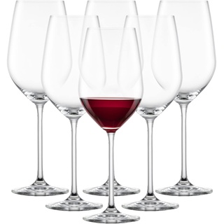 SCHOTT ZWIESEL Bordeaux Rotweinglas Fortissimo (6er-Set), edle Bordeauxgläser für Rotwein, spülmaschinenfeste Tritan-Kristallgläser, Made in Germany (Art.-Nr. 112495)