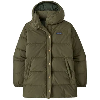 Patagonia Cotton Down Damen Freizeitjacke-Oliv-Dunkelgrün-L