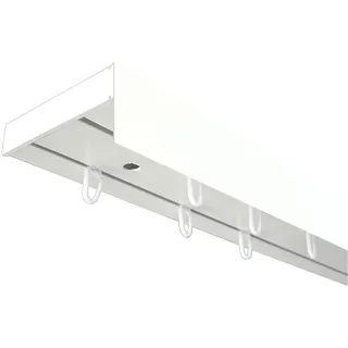 SN DECO GROUP Vorhangschiene SH mit Blende" Gr. 10, weiß L:480cm T:7,7cm, Kunststoff, Gardinenstangen
