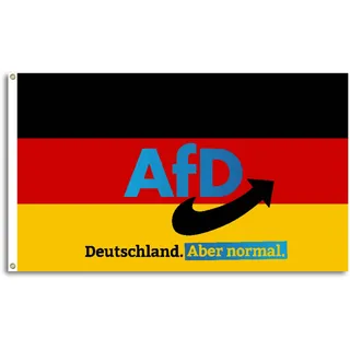 FlagShipper - AFD Flagge 150x90 cm Alternative für Deutschland AfD Partei Fanartikel Fahne NEU Deutschland Flaggen Logo Landtagswahl Europawahl Bundestagswahl für Garten Demonstration