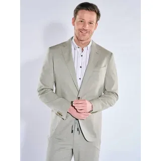 engbers Herren Leichtes Anzug-Sakko Grün slim fit uni - 60