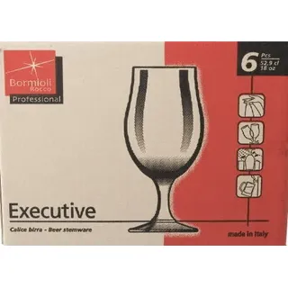 Bormioli Rocco Biertulpen, Modell Executive,Glas, 52.9cl, 6 Stück