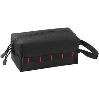 Cosmin Taschentuchbox für Den Außenbereich, Camping, Papierspender, Wasserabweisend, zum Aufhängen, Tragbar, für Rucksacktouren, Einfach zu Verwenden, 230 X 100 X 125 Mm, Schwarz