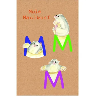 Komar Wandbild | ABC Animal M | Poster, Kinderzimmer, Buchstaben, Bild, Wohnzimmer, Schlafzimmer, Dekoration, Kunstdruck | ohne Rahmen | P036M-50x70 | Größe: 50 x 70 cm (Breite x Höhe)