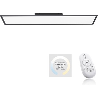 LED-Panel Flat 100 x 25 cm ultraflaches Design 2700 K - 5000 K Schwarz-Weiß
