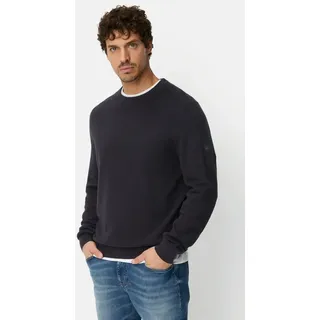 camel active Rundhalspullover mit Rundhalsausschnitt Langarm Pullover_Rundhalspullover blau 6XL (66)
