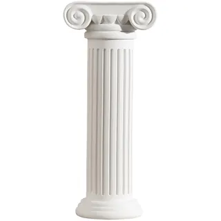 PLAFOPE Kreative Deko Säule aus Weißem Kunstharz als Römische Vase und Pflanzer mit Langlebiger Farbe für Hochzeitsblumentopf und Dekorative Säulen im Wohnzimmer