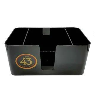 Licor 43 Barcaddy in schwarz Bar Caddy - Barzubehör / Serviettenhalter / Strohh