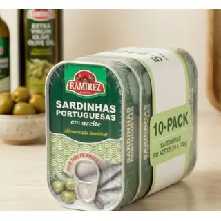 Ramirez Sardinen in Olivenöl 10 x 125 g – Portugiesische Premium Sardinen