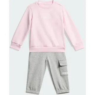 adidas Essentials Baby-Jogginganzug KB9673 - clear pink/white, 86