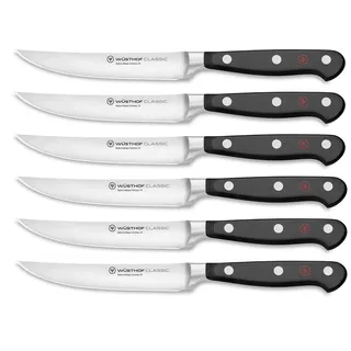 Wüsthof Classic Steakmessersatz 6-tlg. Schwarz/Silber
