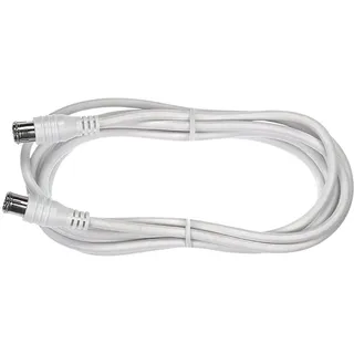 Axing SAT Anschlusskabel 1x F-Quickstecker 1,50 m Weiß