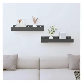 vidaXL Wandregal 50 x 12 x 9 cm Grau