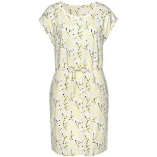 beachtime by lascana Jerseykleid Sommerkleid Blumenmuster Gelb 40
