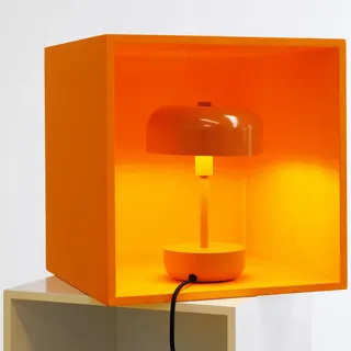 Tischleuchte Dyberg Larsen, Haipot, Orange, für Wohnzimmer, Metall, Modern - 25.7