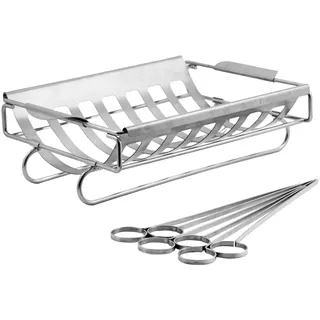 Grandhall Rippchenhalter Kebab Grillrack Grillhalter