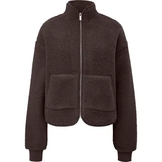 QS Teddyjacke mit aufgesetzten Taschen Braun S