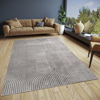 Teppich HANSE HOME "Faron" Teppiche Gr. B/L: 160 cm x 230 cm, 3 mm, 1 St., grau Baumwollteppiche