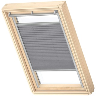 VELUX Original Dachfenster Plissee für M08, Grau, mit Grauer Führungsschiene