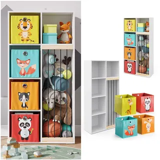 Vicco Kinderregal Marvin weiß MDF, Spanplatte