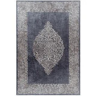 KADIMA DESIGN Pizol Webteppich 80 x 250 cm Schwarz