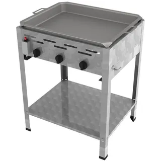 ChattenGlut Gasbräter 3-flammig 530 x 650 x 800 cm Edelstahl inkl. Pfanne