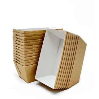 Bakery Direct 25 Mini-Backformen für Brot, Einweg-Papierbackförmchen