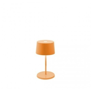 Zafferano Olivia Pro mini orange wiederaufladbare und dimmbare LED-Tischlampe