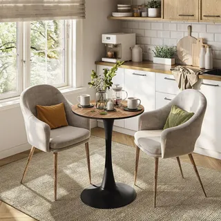 Vicco Carl Ø 60 cm Nussbaum/Schwarz