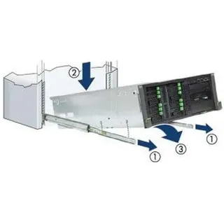 Fujitsu RMK-F2 DI CMA QRL LV, Server Zubehör, Grau