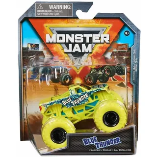 Monster Jam 2024 Official 1:64 Diecast Truck Series 34 Over Charged Blue Thunder