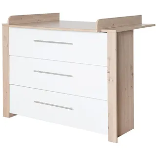 Roba Wickelkommode, Weiß, Holzwerkstoff, 3 Schubladen, 112x98x75 cm, Babymöbel, Wickelkommoden & Zubehör, Wickelkommoden