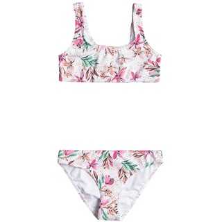 Roxy Happy Tropical - Zweiteiliges Bralette-Bikini-Set für Mädchen 6-16 Weiß