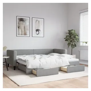 vidaXL Tagesbett 80 x 200 cm Hellgrau