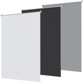 UISEBRT Verdunklungsrollo Klemmfix 110 x 210 cm Weiß