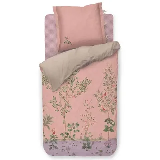 Pip Studio Fata Morgana Blumen Perkal Pink 200 x 200 cm + 80 x 80 cm