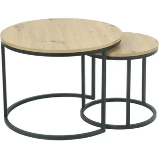 Hela Couchtisch Lindau Braun Eiche 60 x 60 x 45 cm