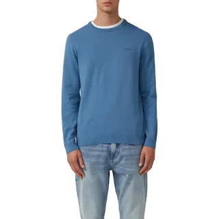 s.Oliver Strickpullover mit Logo-Stickerei Blau / Türkis L