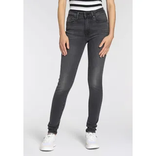 Skinny-fit-Jeans LEVI'S "721 High rise skinny" Gr. 29, Länge 34, schwarz (black wash) Damen Jeans Röhrenjeans mit hohem Bund