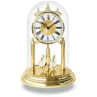 AMS Jahresuhr AMS "J1202", gold (goldfarben), Tischuhren, Tischuhr, Quarzuhr, Wohnzimmer, Esszimmer, Made in Germany