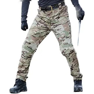 YIYINGSI wasserdichte Taktische Hose Für Herren - Militärische Cargohose In Großer Größe, Atmungsaktive Swat Army Einfarbige Kampfhose Für Männer, Arbeitsjogginghose S-6Xl