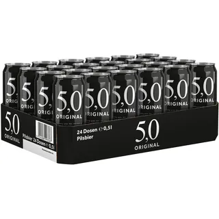 5,0 Original Pils, 24er Dosentray, EINWEG (24 x 0,5l)