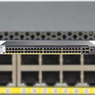 Netgear GSM4352PA M4300-52G-PoE+ (550W PSU) stackl.mgd.Managed Switch mit 48x1G PoE+ und 4x10G incl.2x10GBASE-T and 2xSFP+ Layer 3