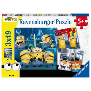 Ravensburger Verlag - Ravensburger Kinderpuzzle - 05082 Witzige Minions - Puzzle für Kinder ab 5 Jahren, mit 3x49 Teilen
